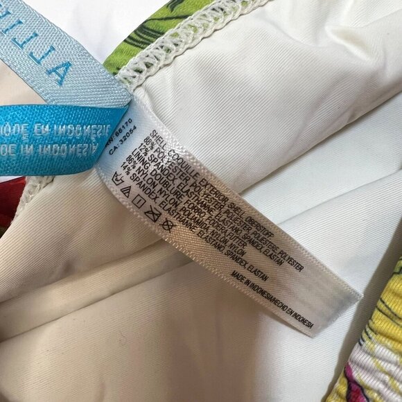 Anthropologie Allihop Seamed High-Waisted Floral Swim Bottoms S Beach Summer - Picture 5 of 8